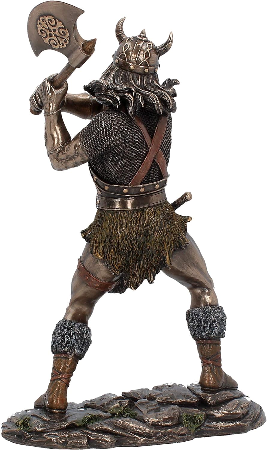 置物 vikings Viking Warrior with Axe Statue – The Covered Bridge and Leather Shop