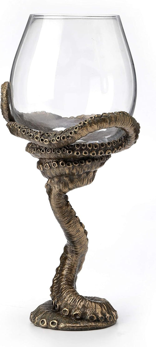 Steampunk Octopus Wine Glass