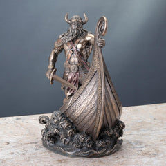 Viking on Ship Prow