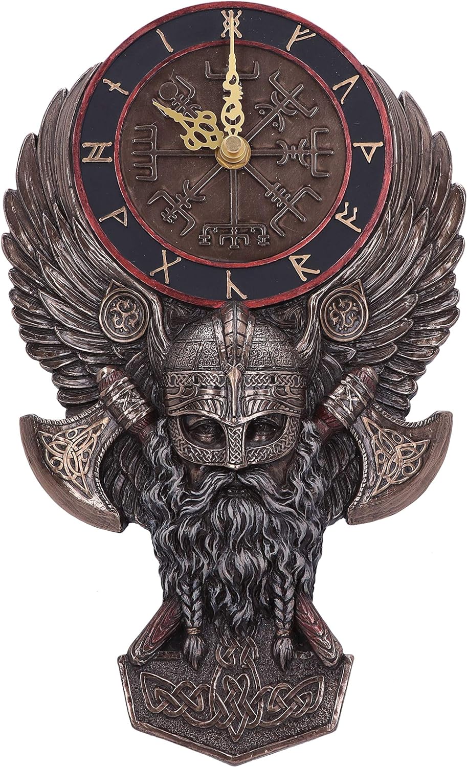 ウクウク Vegvisir Viking Wall Clock – The Covered Bridge and Leather Shop