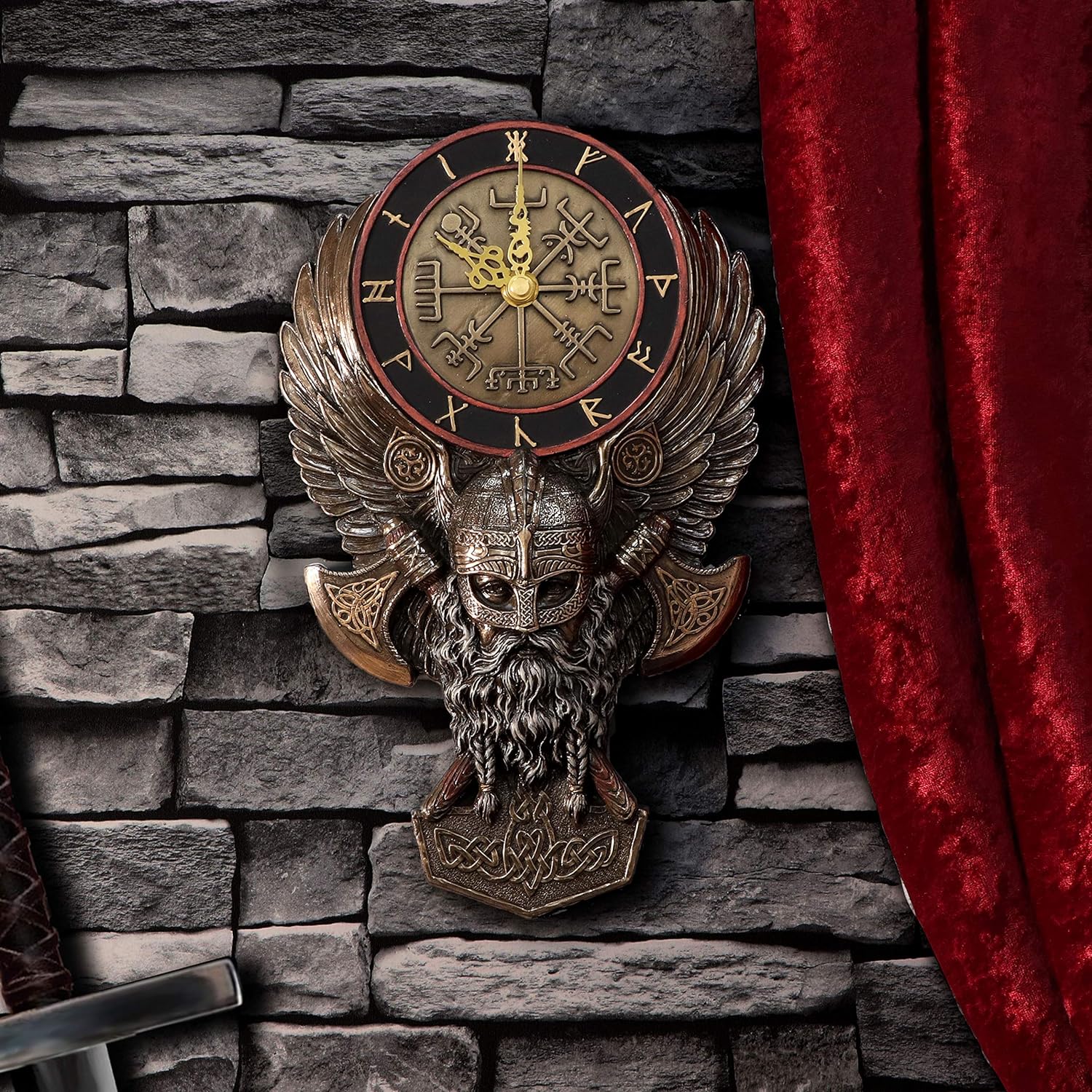 Vegvisir Viking Wall Clock – The Covered Bridge and Leather Shop