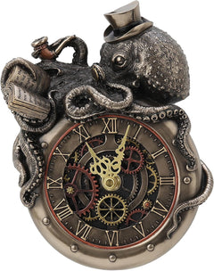 Steampunk Nostradamus Prophet Octopus Wall Clock