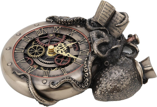 Steampunk Nostradamus Prophet Octopus Wall Clock