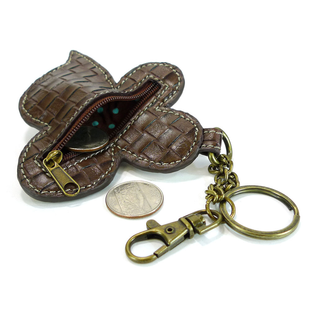 Attachable Bee Coin Purse and Key Fob Inside