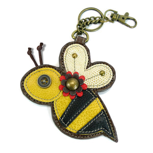 Attachable Bee Coin Purse and Key Fob