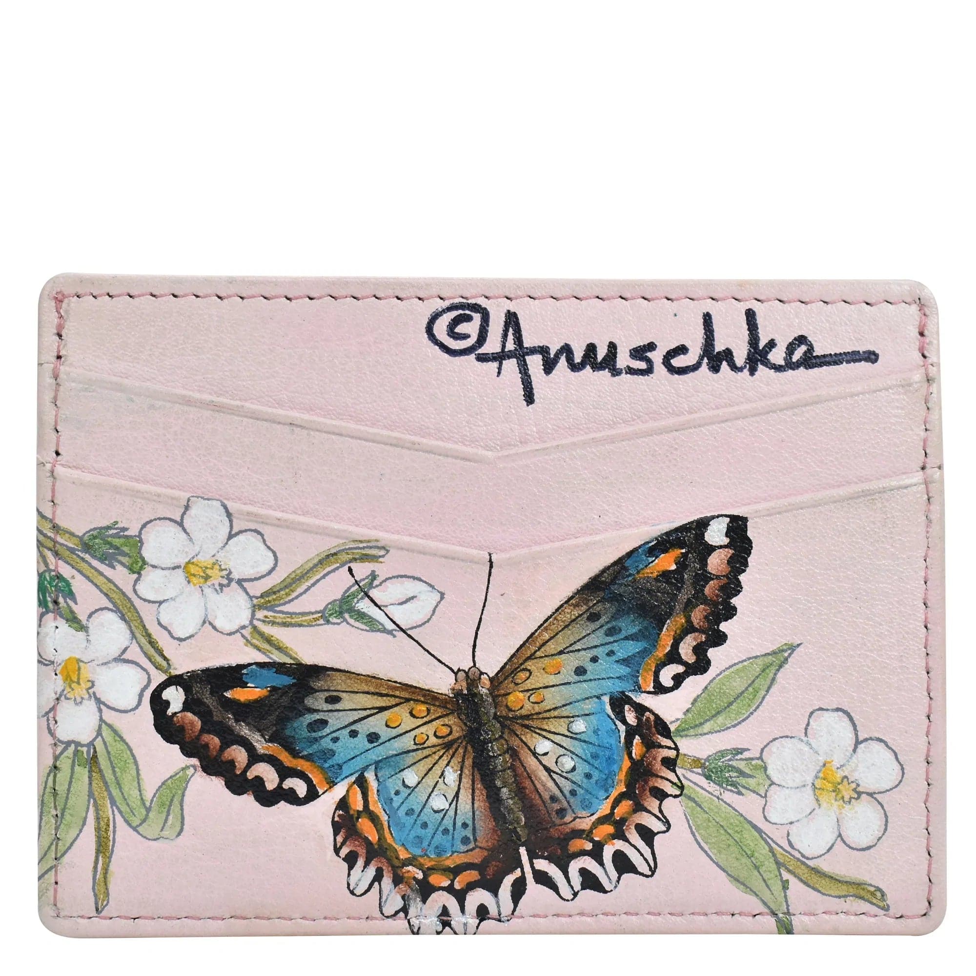 Anuschka Butterfly Melody Credit Card Case