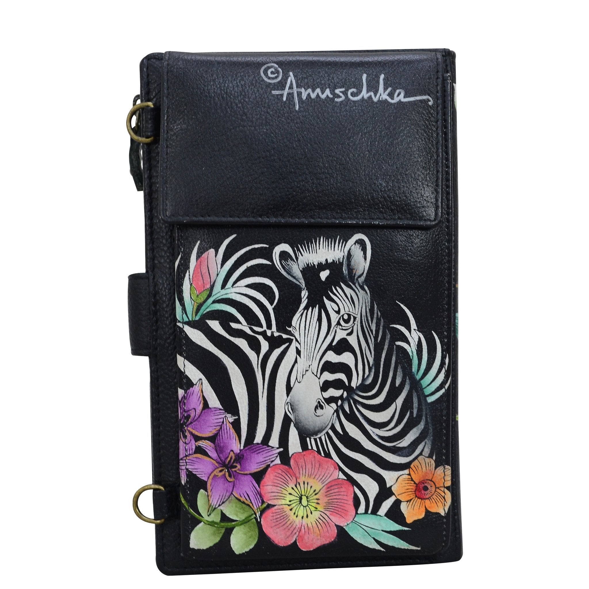 Anuschka Playful Zebra Smartphone Wallet