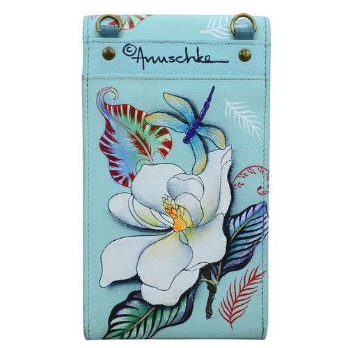 Anuschka Jardin Bleu Smartphone Crossbody