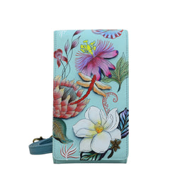 Anuschka Jardin Bleu Smartphone Crossbody