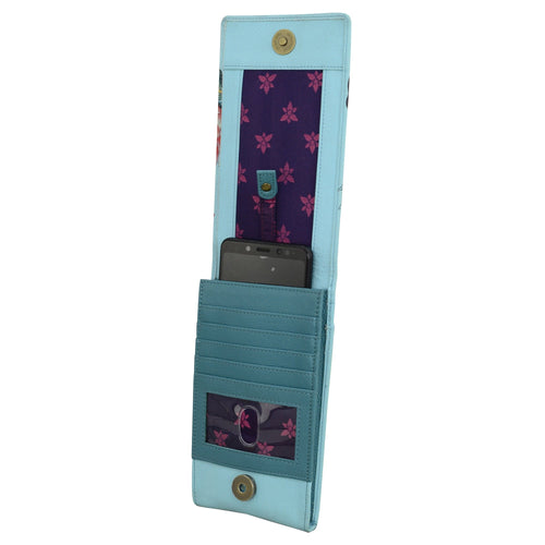 Anuschka Jardin Bleu Smartphone Crossbody