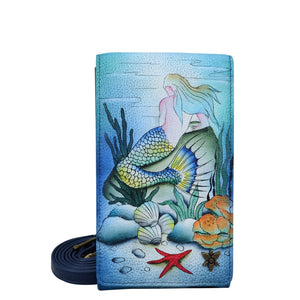 Anuschka Little Mermaid Smartphone Crossbody