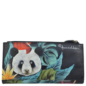 Anuschka Happy Panda Two Fold Wallet