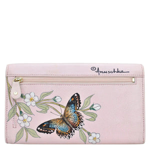Anuschka Butterfly Melody Accordion Flap Wallet