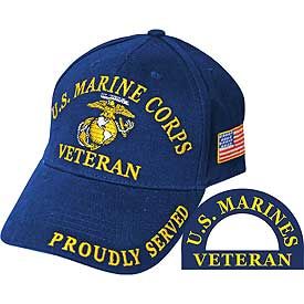 Marine Veteran, Proudly Served Cap