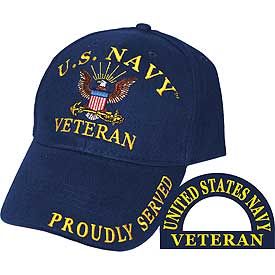 Navy  Veteran Proudly Served Cap