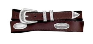 Taper Ornament Leather Belt