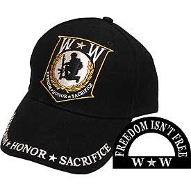 Wounded Warrior -Heroism, Honor, Sacrifice Cap