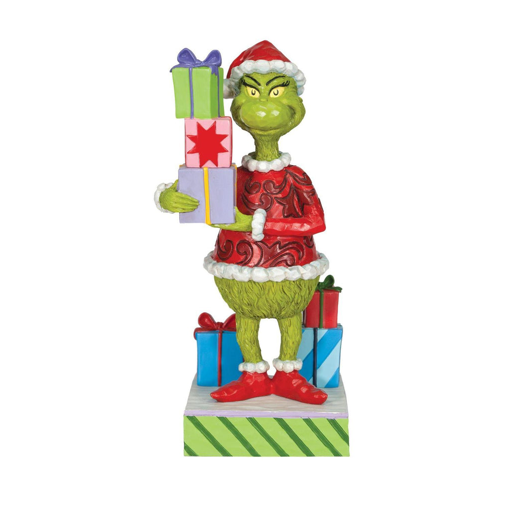 The Grinch Holding Presents