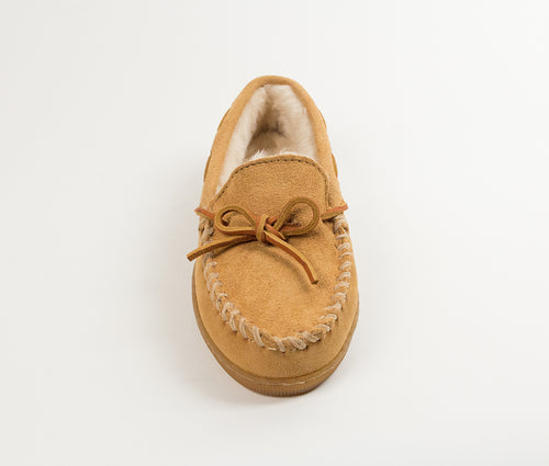 Minnetonka Pile Lined Hardsole - Tan