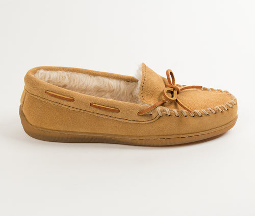 Minnetonka Pile Lined Hardsole - Tan