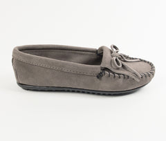 Minnetonka Kilty Moccasin - Grey