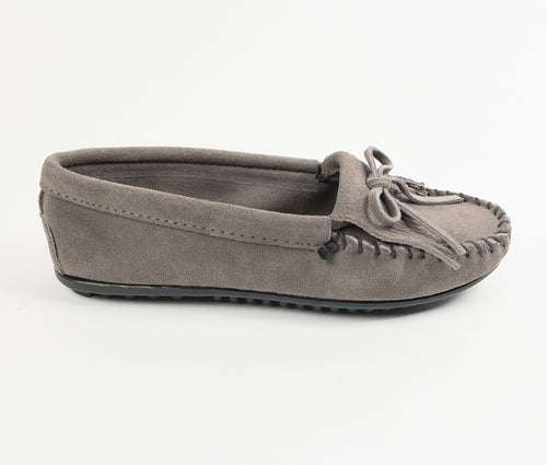 Minnetonka Kilty Moccasin - Grey