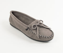 Minnetonka Kilty Moccasin - Grey