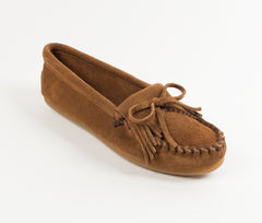 Minnetonka Kilty Moccasin - Dusty Brown