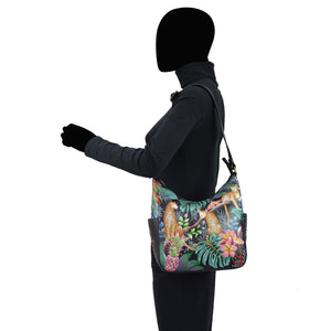 Anuschka Jungle Queen Studded Classic Hobo