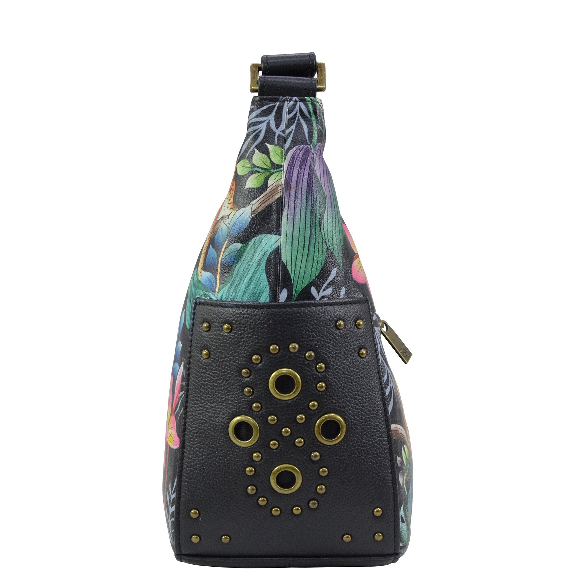 Anuschka Jungle Queen Studded Classic Hobo