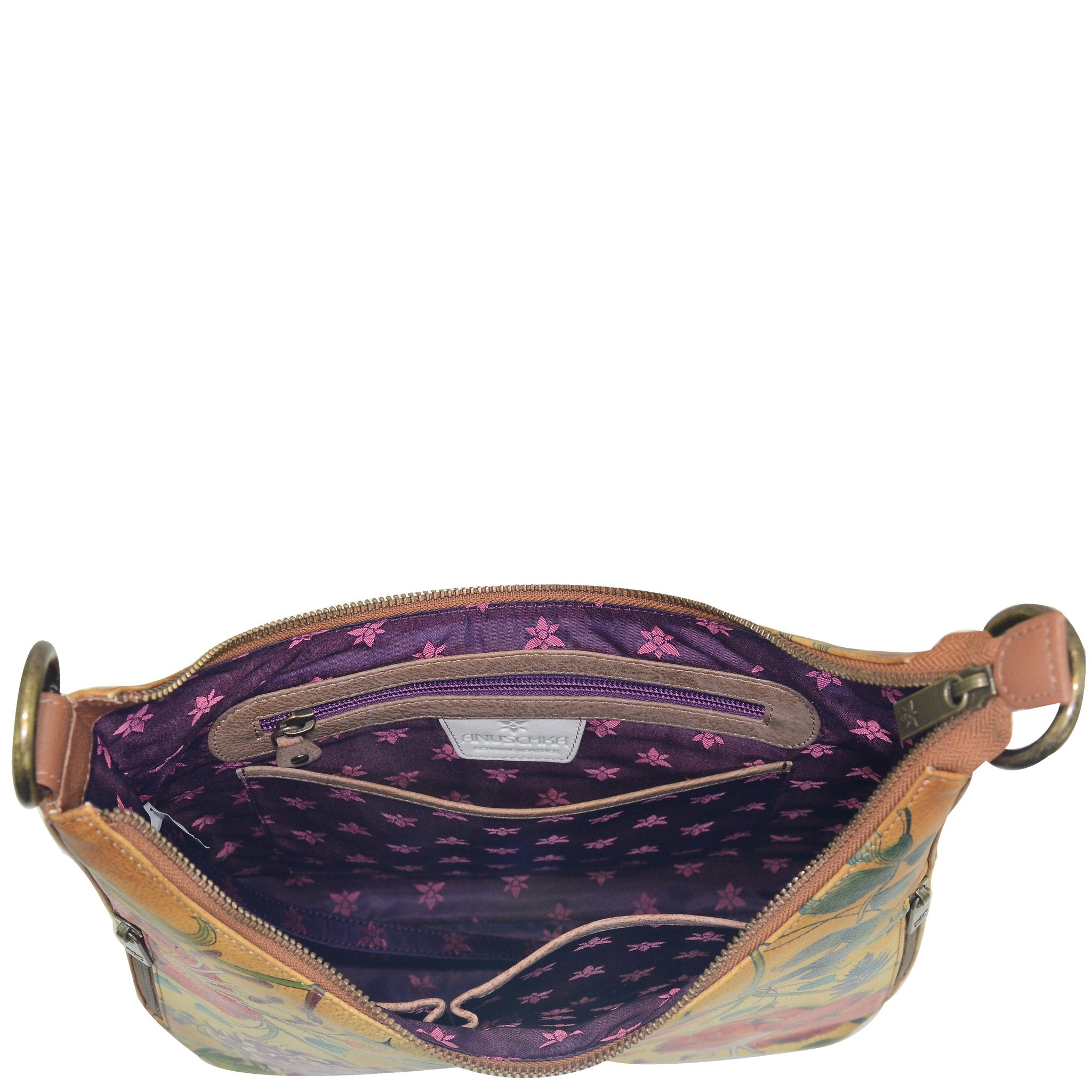 Anuschka Caribbean Garden Convertible Slim Hobo
