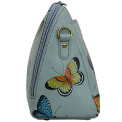 Anuschka Butterfly Heaven Zip Around Travel Organizer