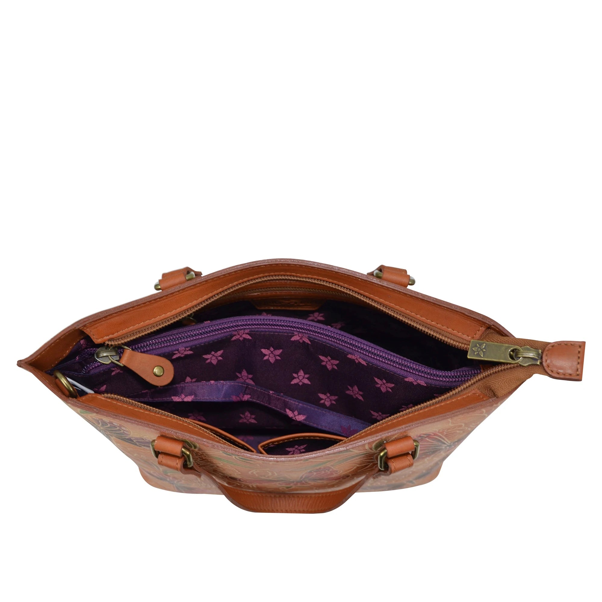 Anuschka Tooled Butterfly Multi Medium Tote