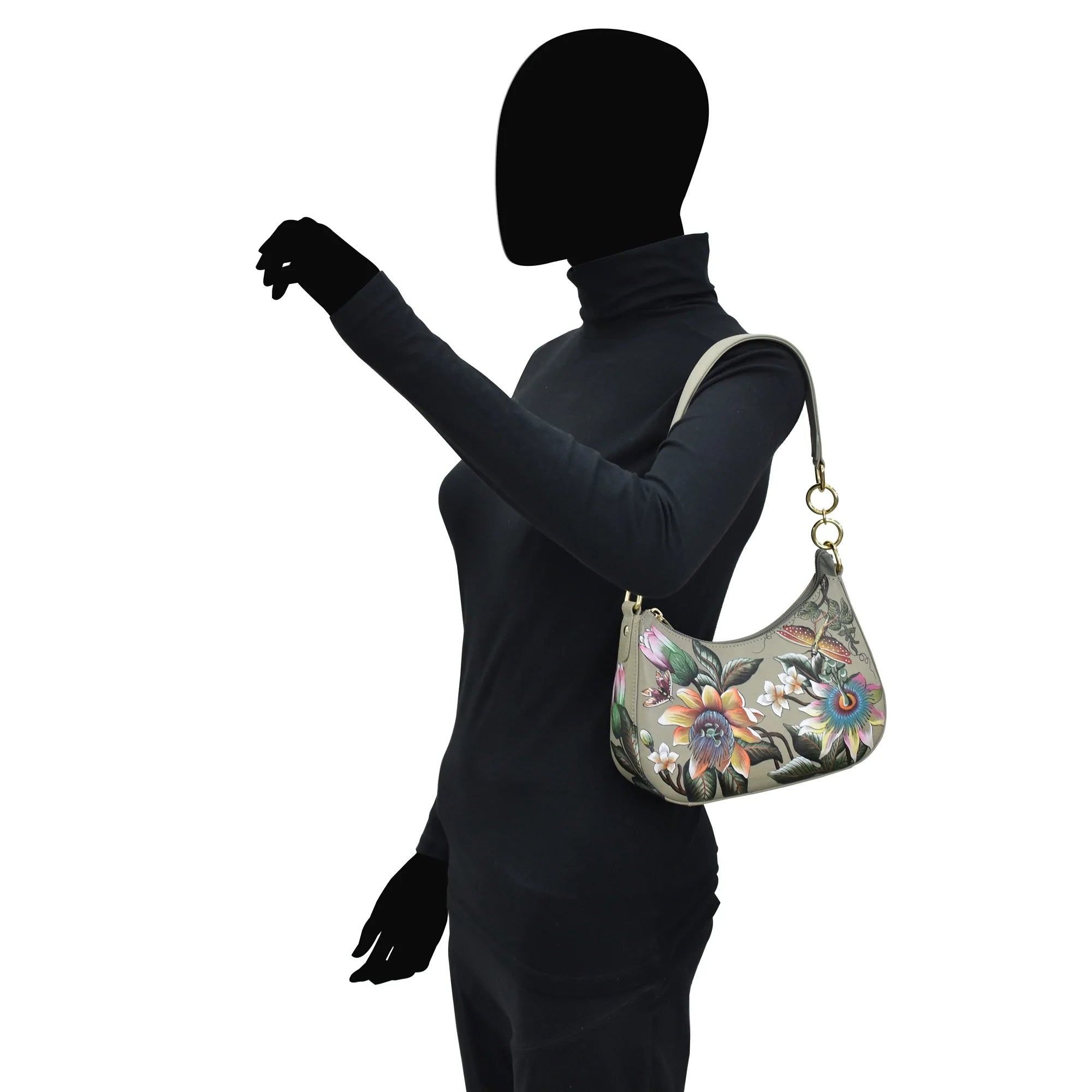 Anuschka Floral Passion Small Convertible Hobo