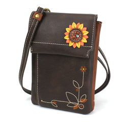 Sunflower Criss Cellphone Crossbody - Brown