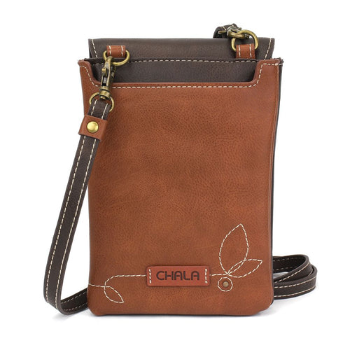 Sunflower Criss Cellphone Crossbody - Brown