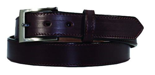 1.25" SLG Stitched English Bridle Leather Dress Belt The Covered Bridge and Leather Shop 1.25" SLG Stitched English Bridle Leather Dress Belt The Covered Bridge and Leather Shop