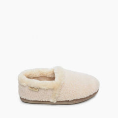 Minnetonka Dina Slipper - Cream Berber