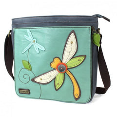 Dragonfly Messenger Bag  - Teal