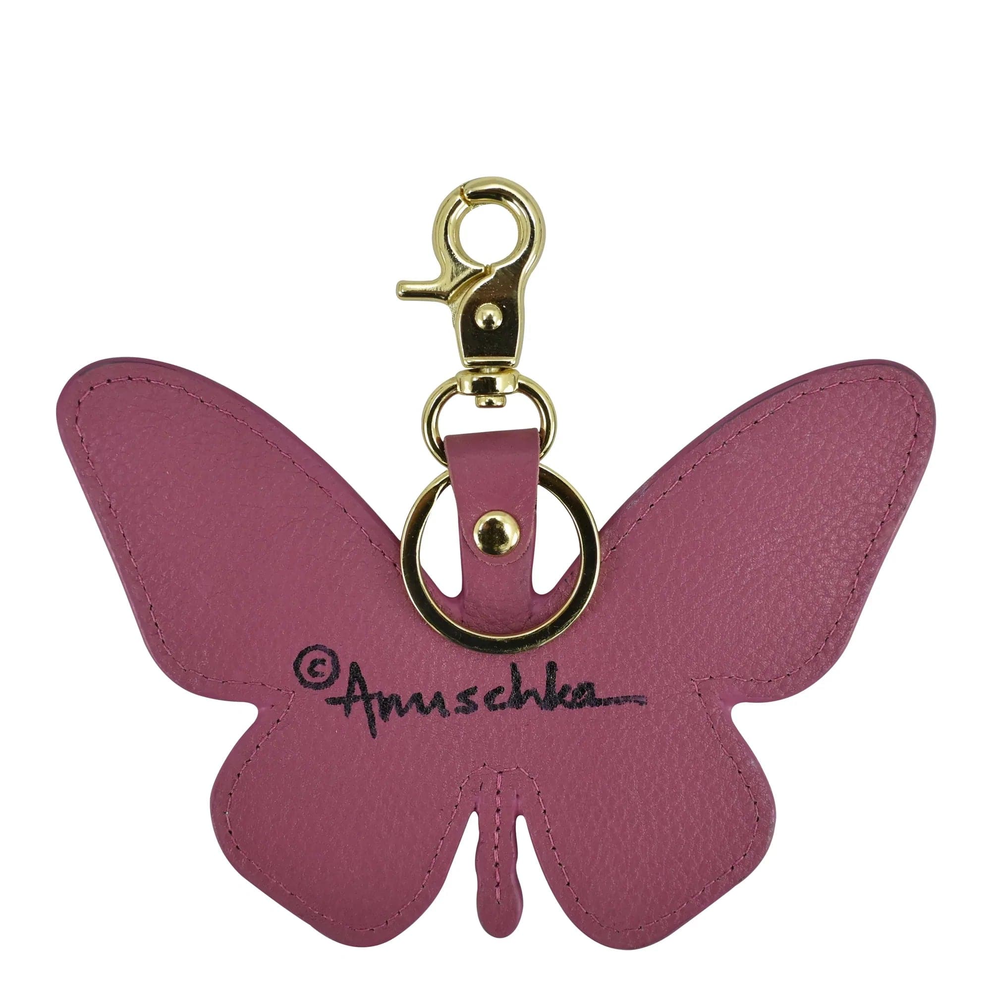 Anuschka Butterfly Melody Pink Bag Charm