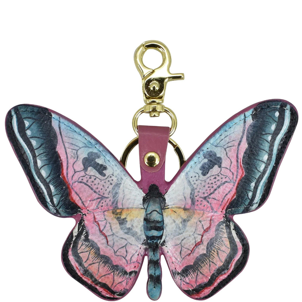 Anuschka Butterfly Melody Pink Bag Charm