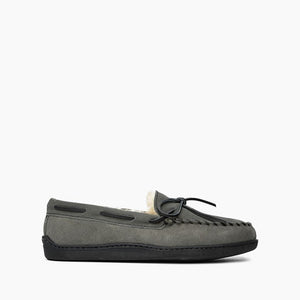 Sheepskin Hardsole Slipper - Grey