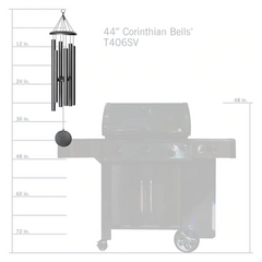 Corinthian Bells® 44-inch Windchime - Black