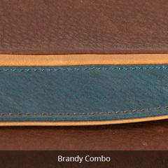 RFID Zip Leather Wallet in Brandy